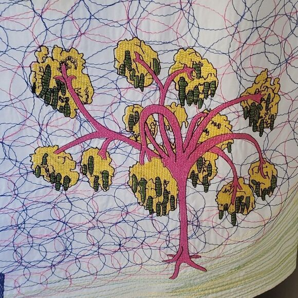 Blouse by TOO TANG, Size medium. Beautiful enbroidery. 3/4 sleeves. Artsy - Picture 5 of 12